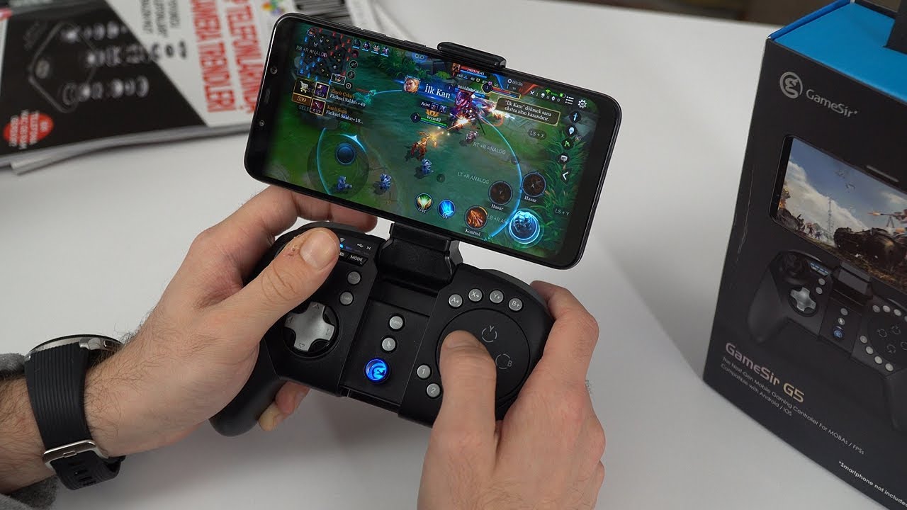 Mobilde MOBA ve FPS oyunları oynamak için oyun kolu - Gamesir G5 inceleme