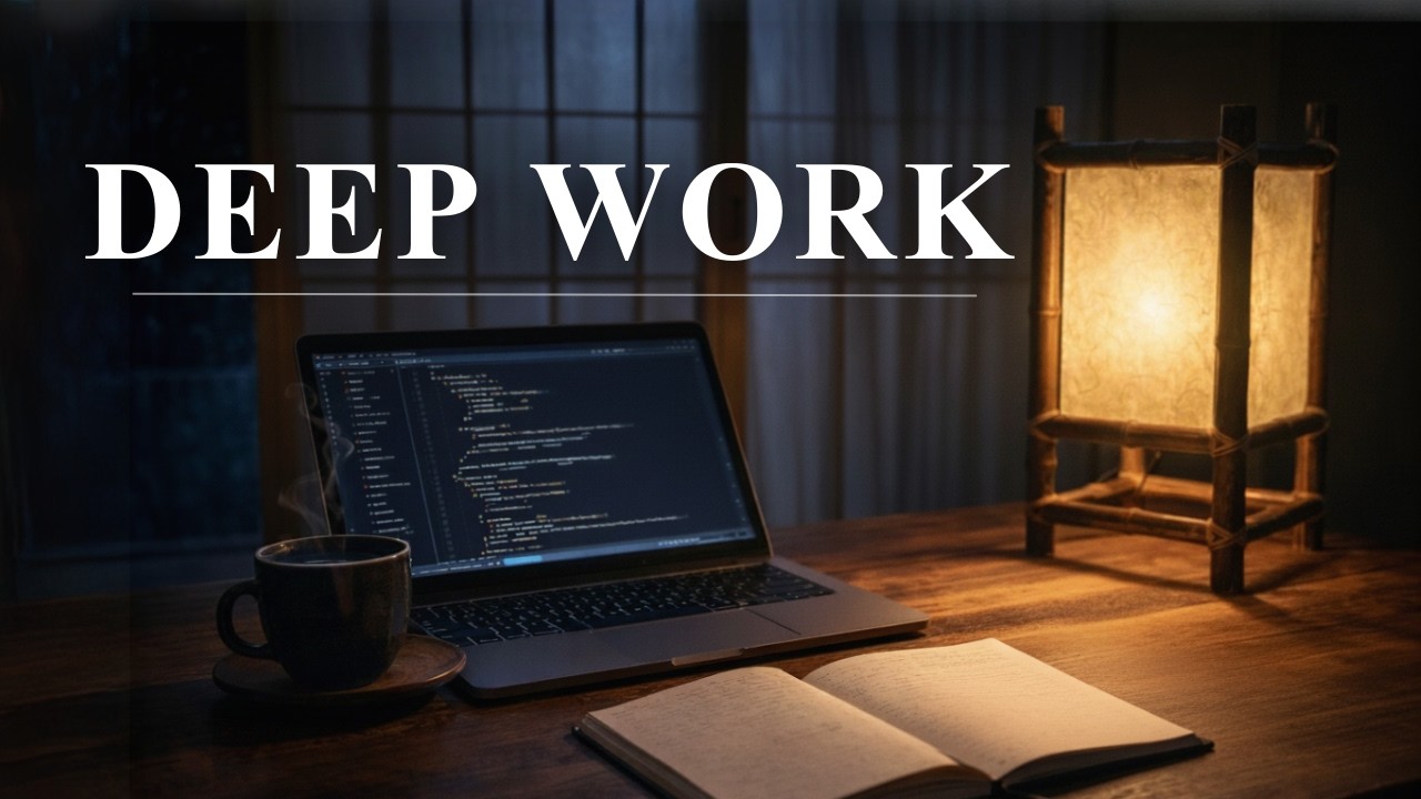 Deep Focus Music – Night Zen Room for Work & Study