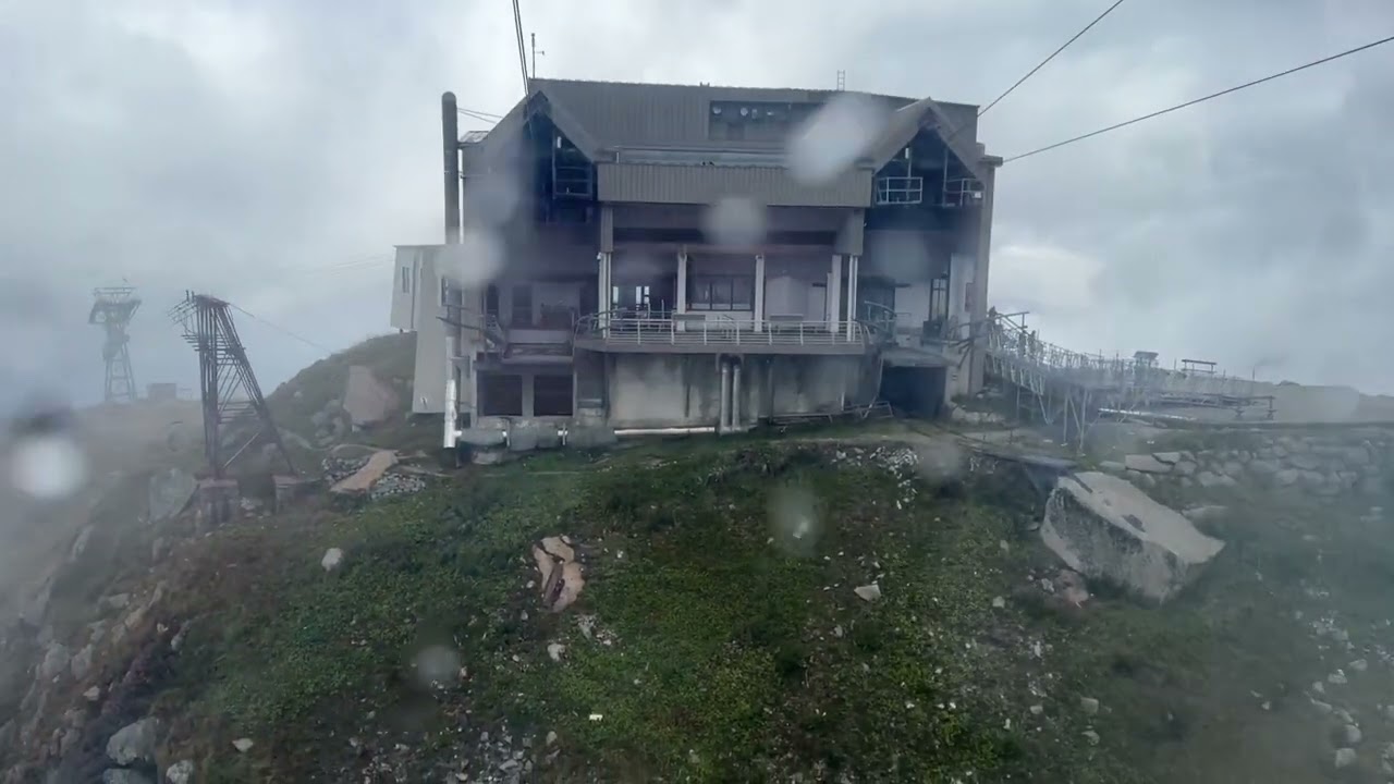Chamonix Aiguille du Midi Cable Car | Full Raw Clip from Base to Summit(3842m), Cloudy Snowy Day 