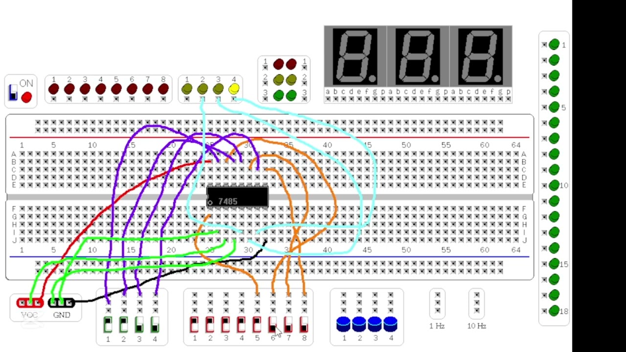 Comparador de 4 bits 7485