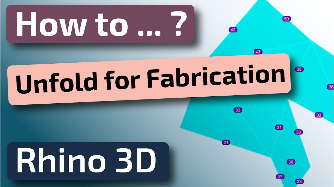 Rhino 3D - Unfolding