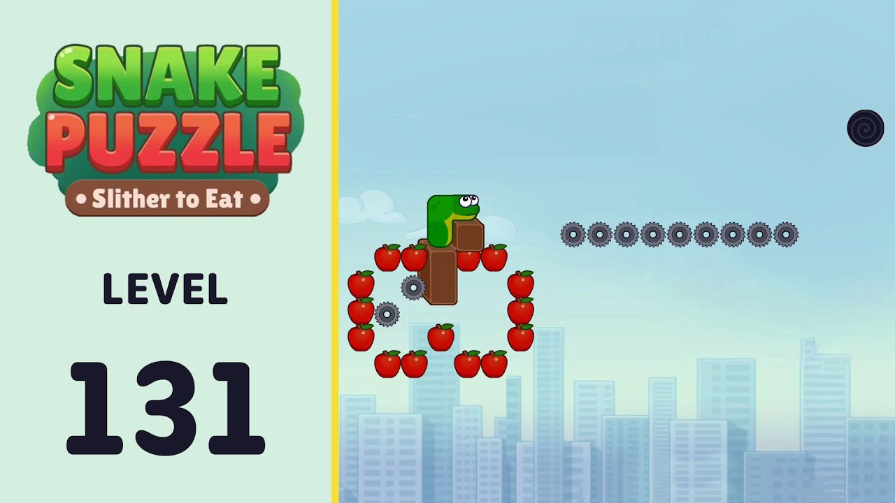Snake Puzzle: Slither to Eat Level 131 | Every Puzzle Solved! 🎯