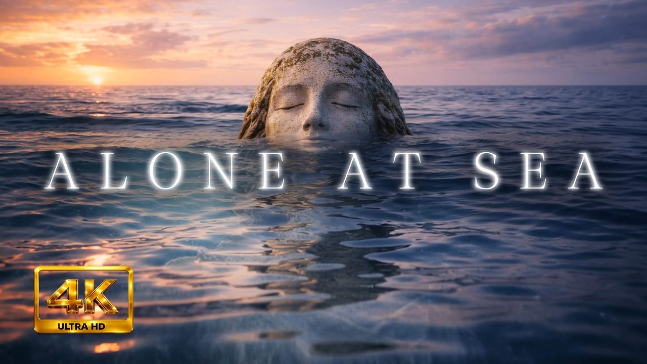 Alone at Sea 1 Hour Relaxing Ocean Waves and Healing Ambience Music