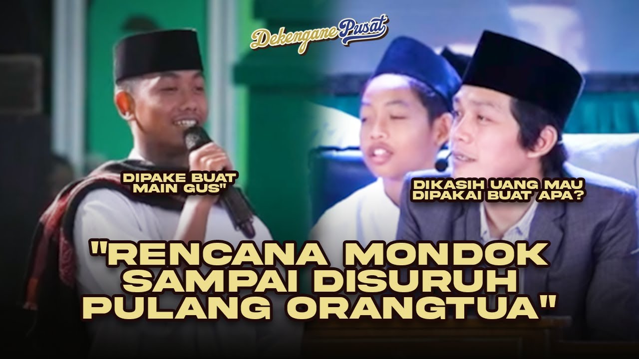 LUCU POLLL, Santri Asal Medan Mode Tueenang Saat Ditanya Soal Kesulitannya Mondok