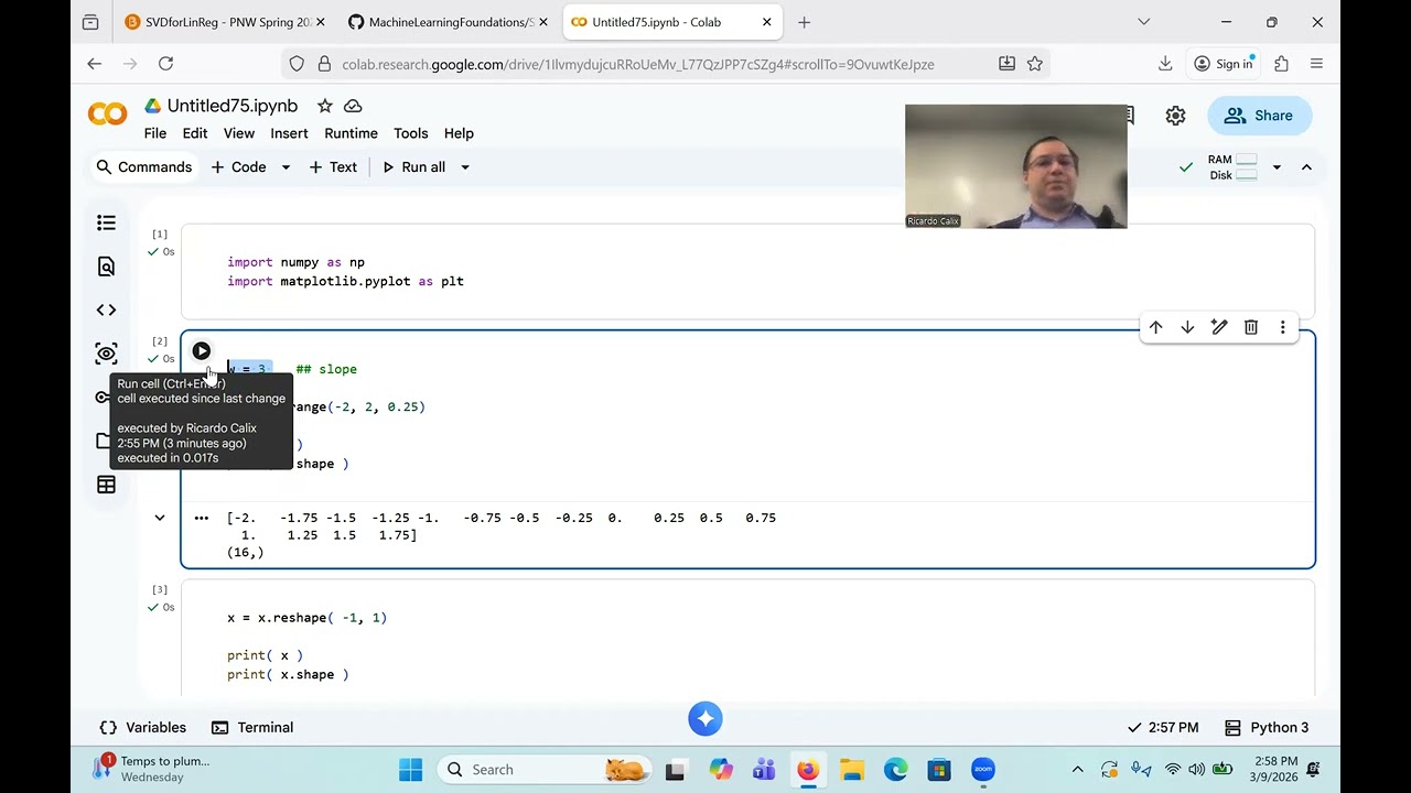 Solving the weights of the inference function with SVD and the analytical solution