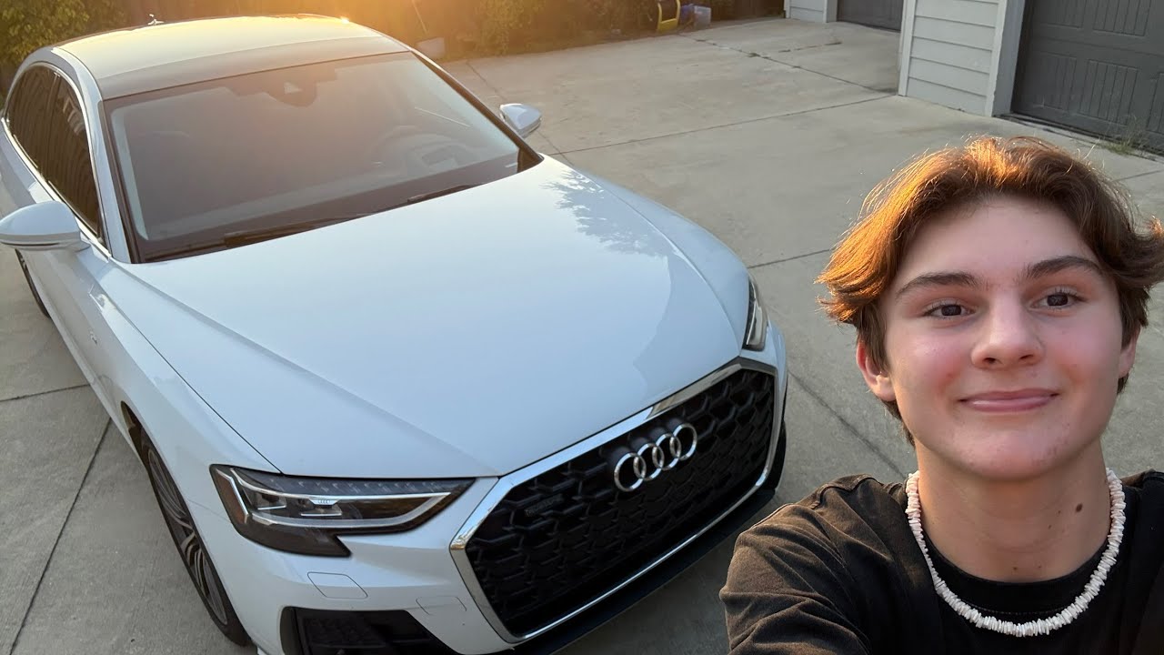 ASMR WITH AN AUDI (Relaxing car triggers)