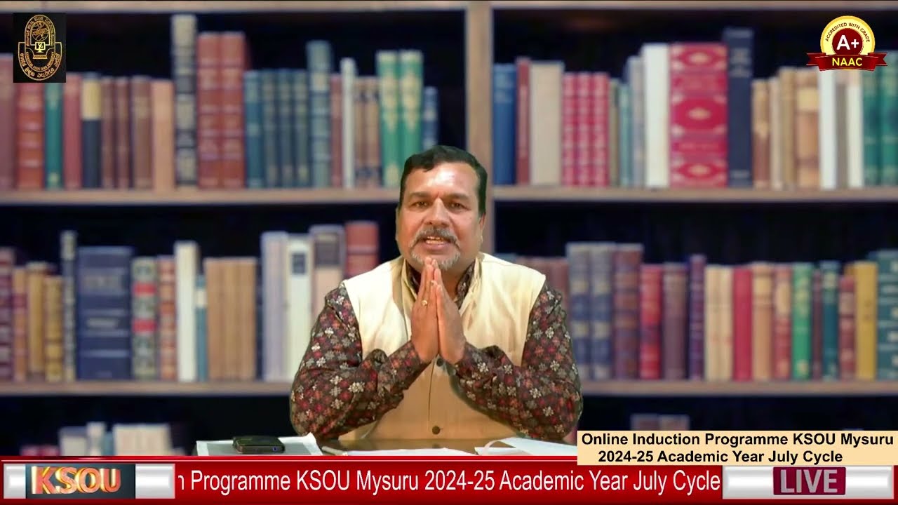 Online Induction Programme KSOU Mysuru 2024-25 Academic Year July Cycle Quality initiatives in KSOU