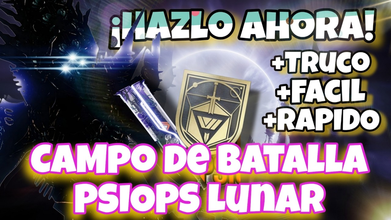 🏆Farmea la MEJOR ESPADA | Campos de Batalla: PSIOPS LUNA GRAN MAESTRO de Destiny 2 