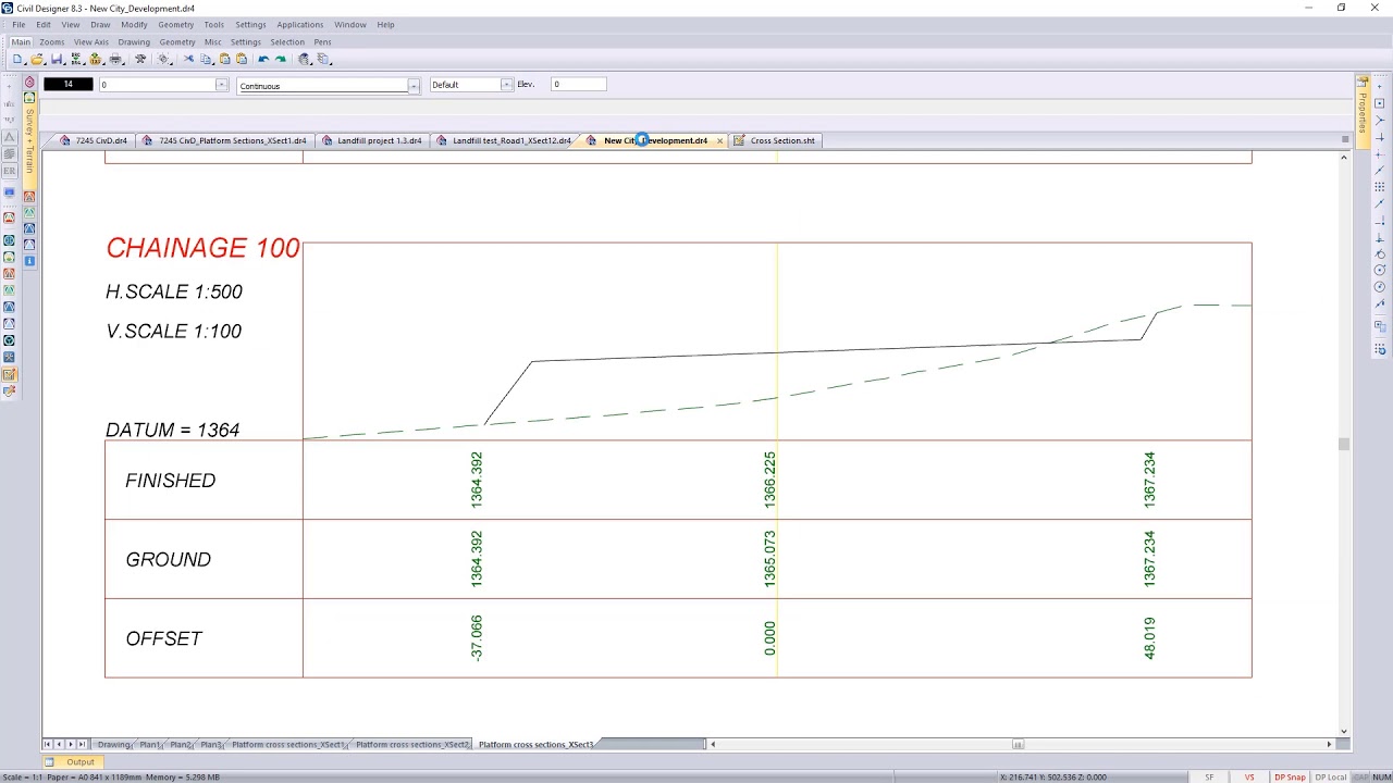 CIVIL DESIGNER open classroom - Survey and Terrain cross section extraction (part 2)