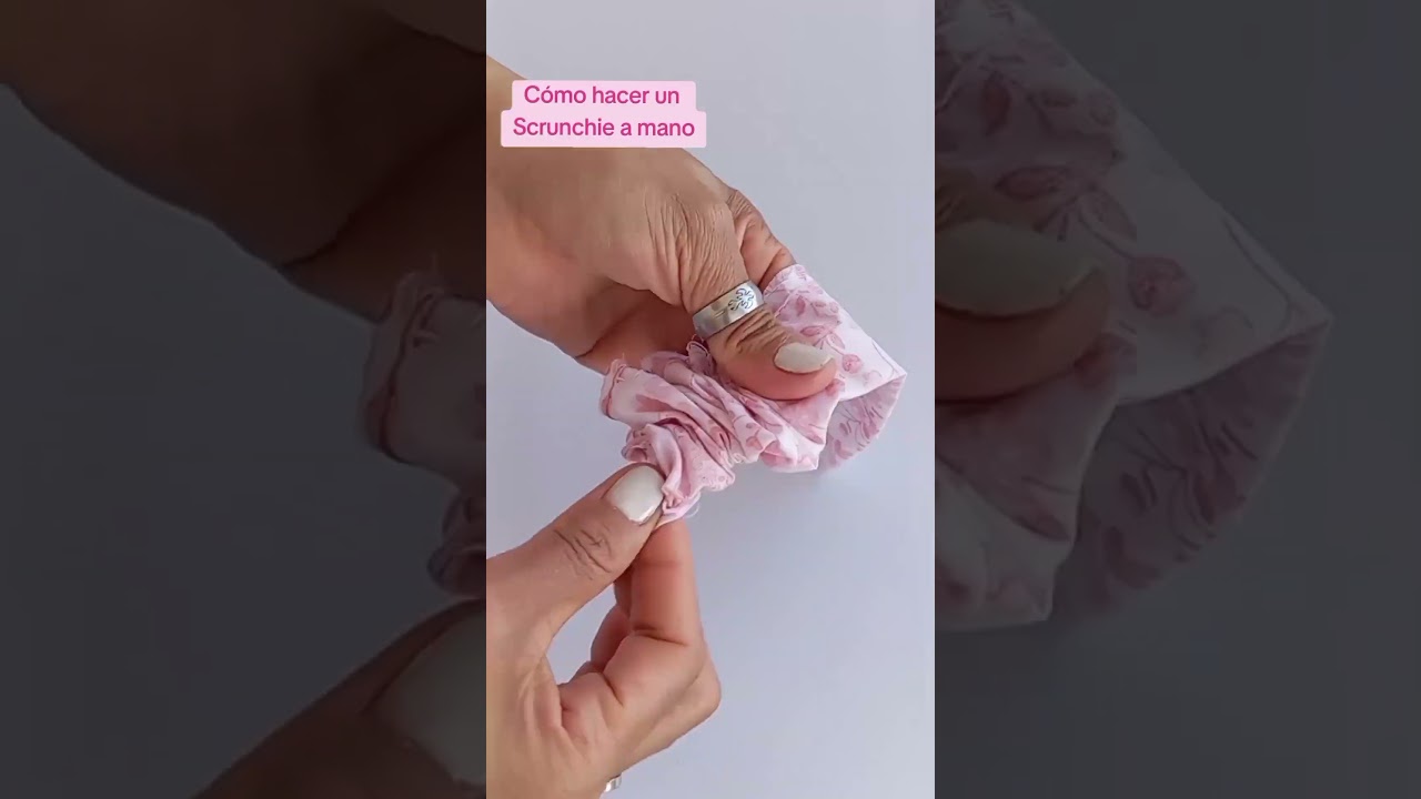 Cómo hacer un scrunchie para el cabello a mano/ Costura para principiantes