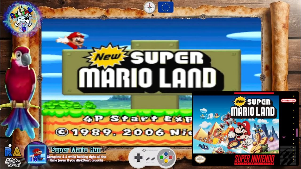 🍄 SMW - New Super Mario Land 🏆 (Full Game Hard Mode) ⚡ [HQ]