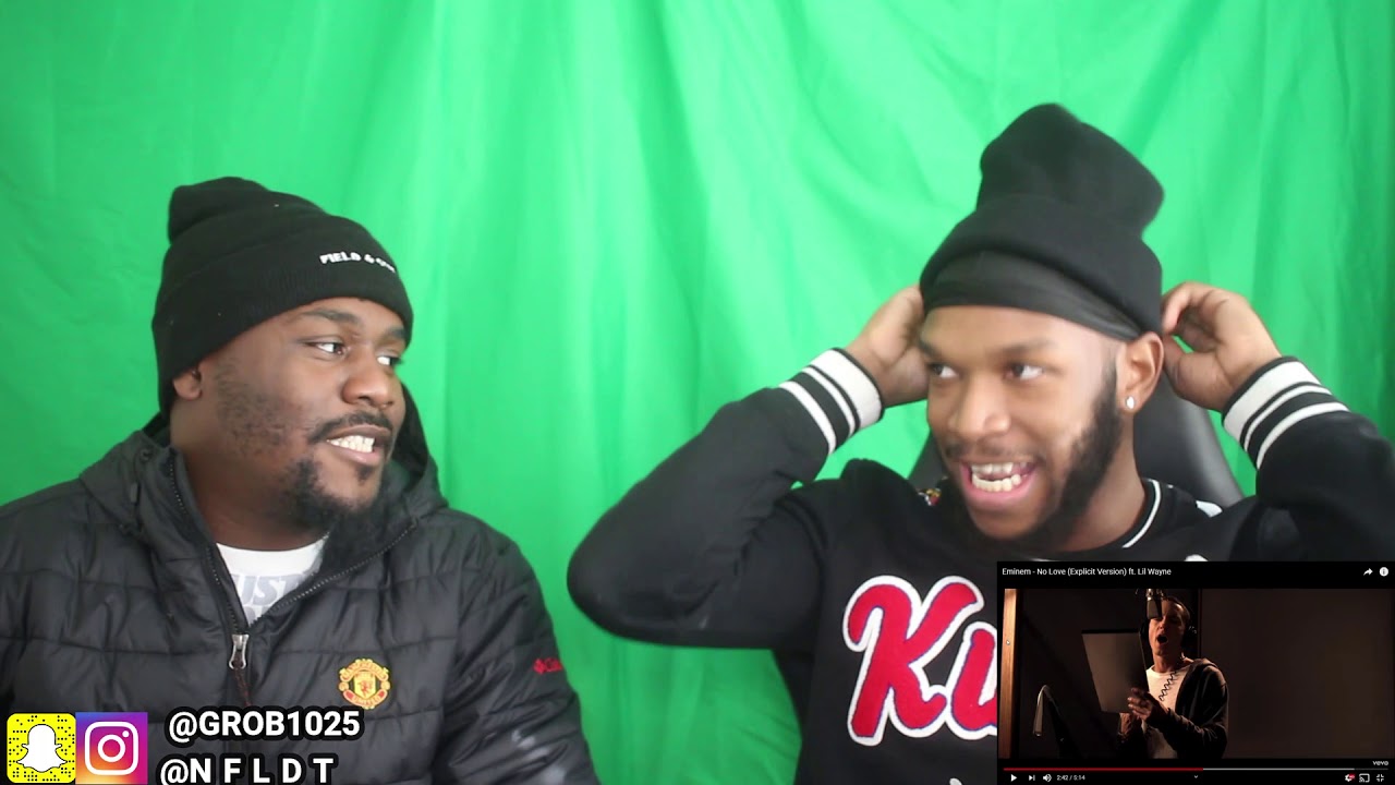 EMINEM VS. LIL WAYNE WHO WINS? NO LOVE (REACTION)