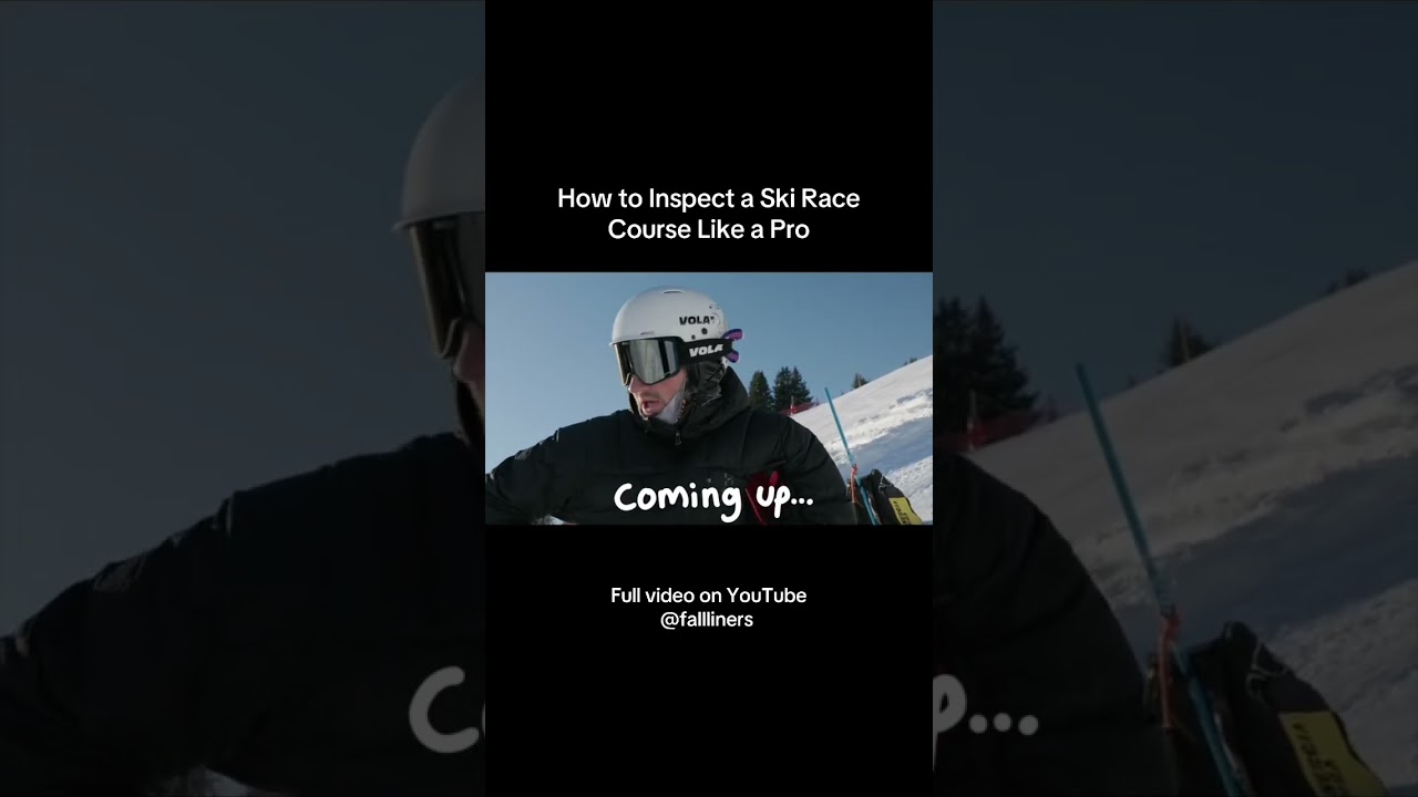 How to Inspect a Ski Race Course Like a Pro! Full video on my channel. 