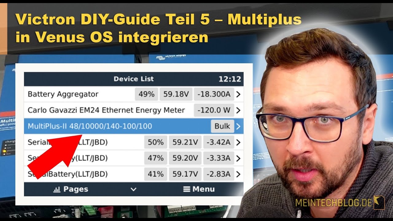 Victron DIY-Guide Teil 5 – Multiplus in Venus OS integrieren