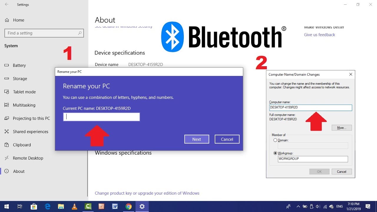 2 Easy Method to Rename Bluetooth Name of Windows 10 PC & Laptop
