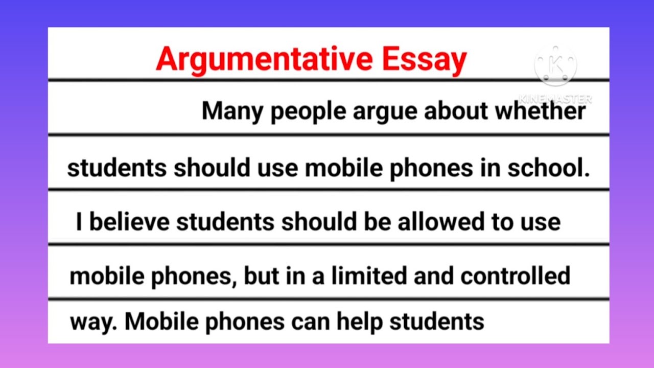 Argumentative essay writing in english | Argumentative essay 