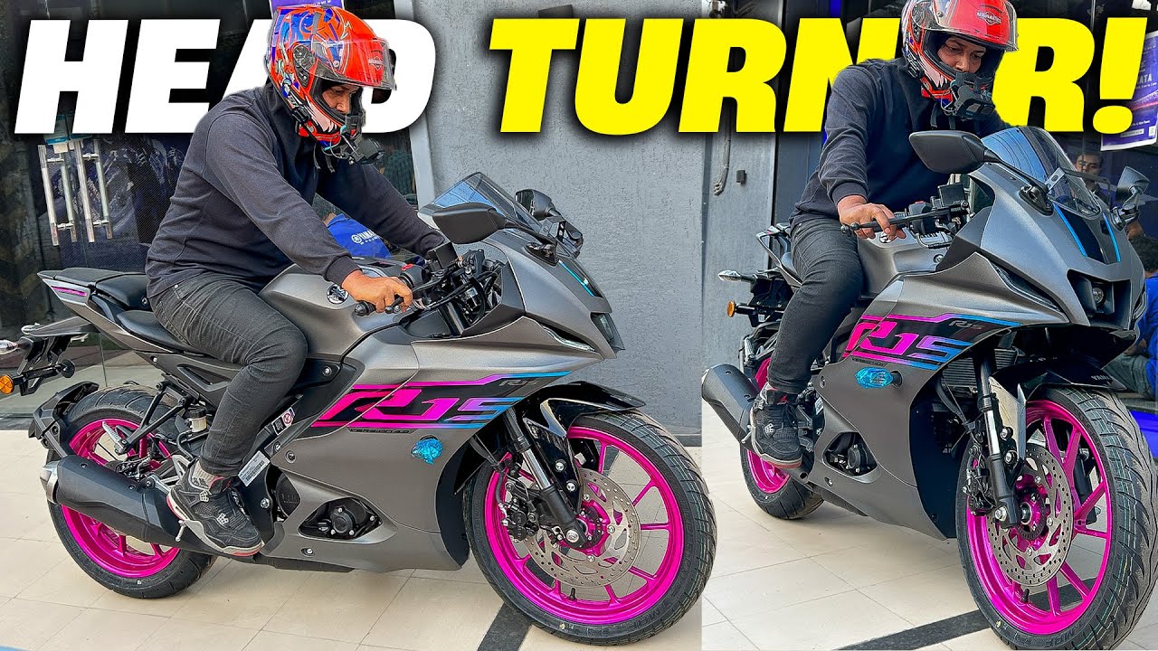2024 Yamaha R15v4 Vivid Magenta Ride Review - Crazy Head Turner Looks