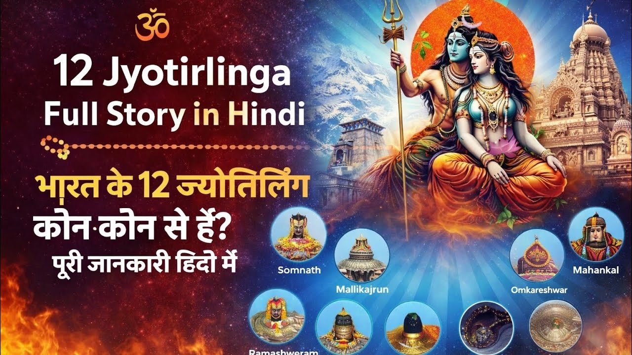 🕉️ 12 Jyotirlinga Full Story in Hindi |भारत के12 ज्योतिर्लिंग कौन-कौन से हैं? पूरी जानकारी हिंदी में