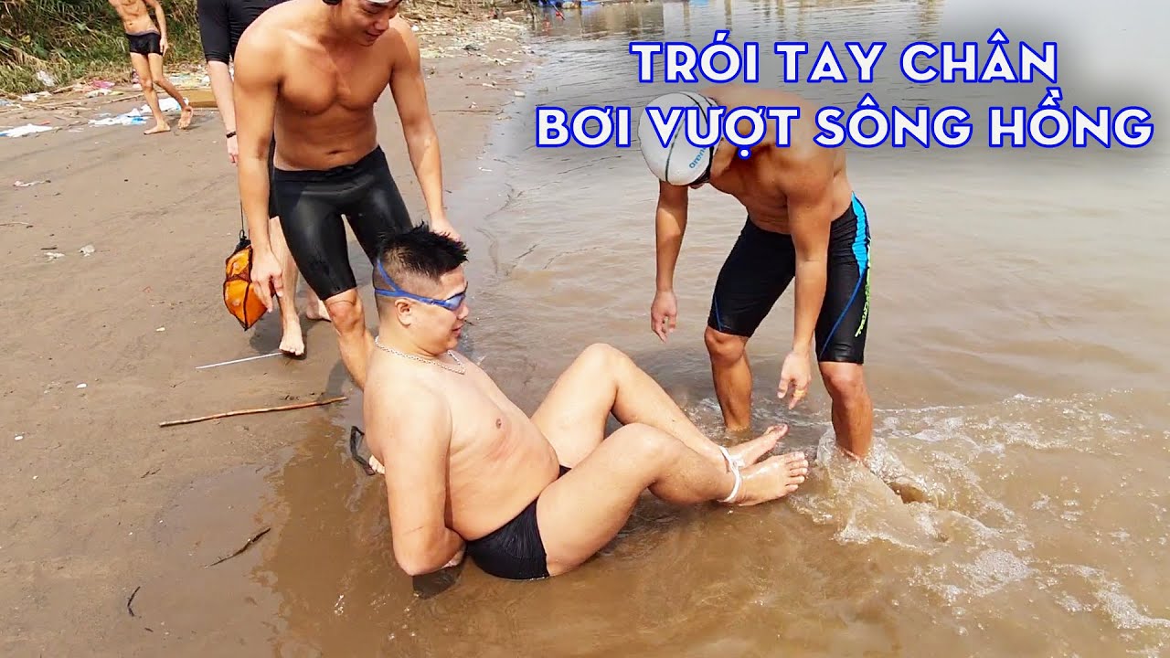 Bí mật cách bơi trói tay chân vượt sông Hồng | Kình ngư Anh Tú Lực sĩ
