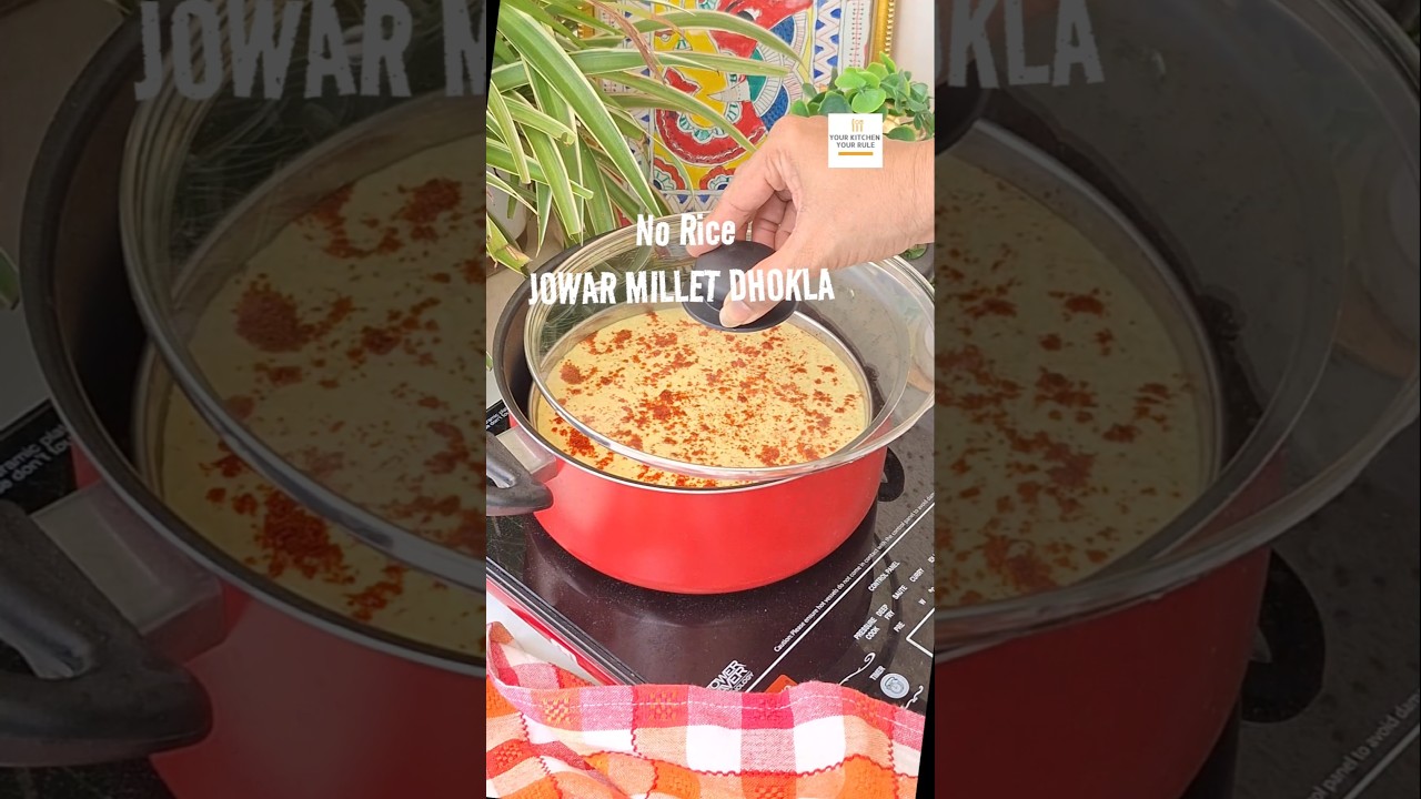 Jowar Millet Dhokla No Rice 😋 Weight Loss recipe #shorts #weightloss #millet #diet #healthy #tasty