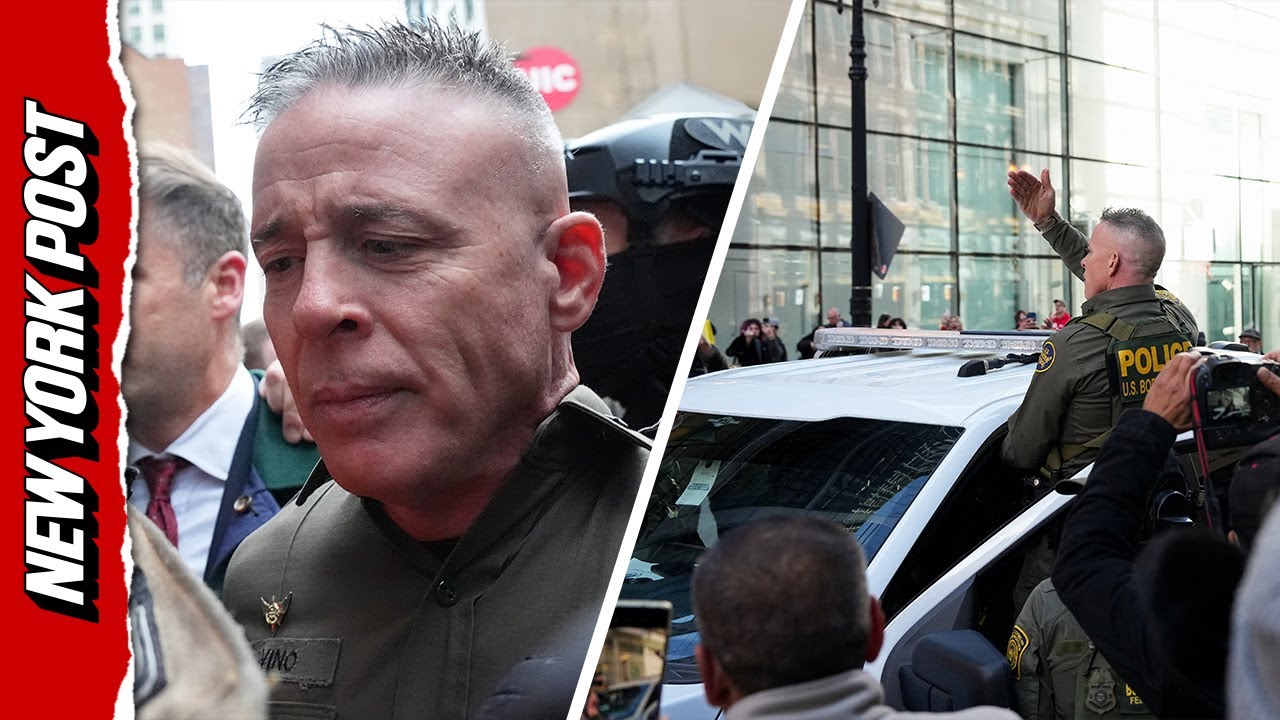 Protesters Harass Border Patrol Commander Greg Bovino as he Leaves Court