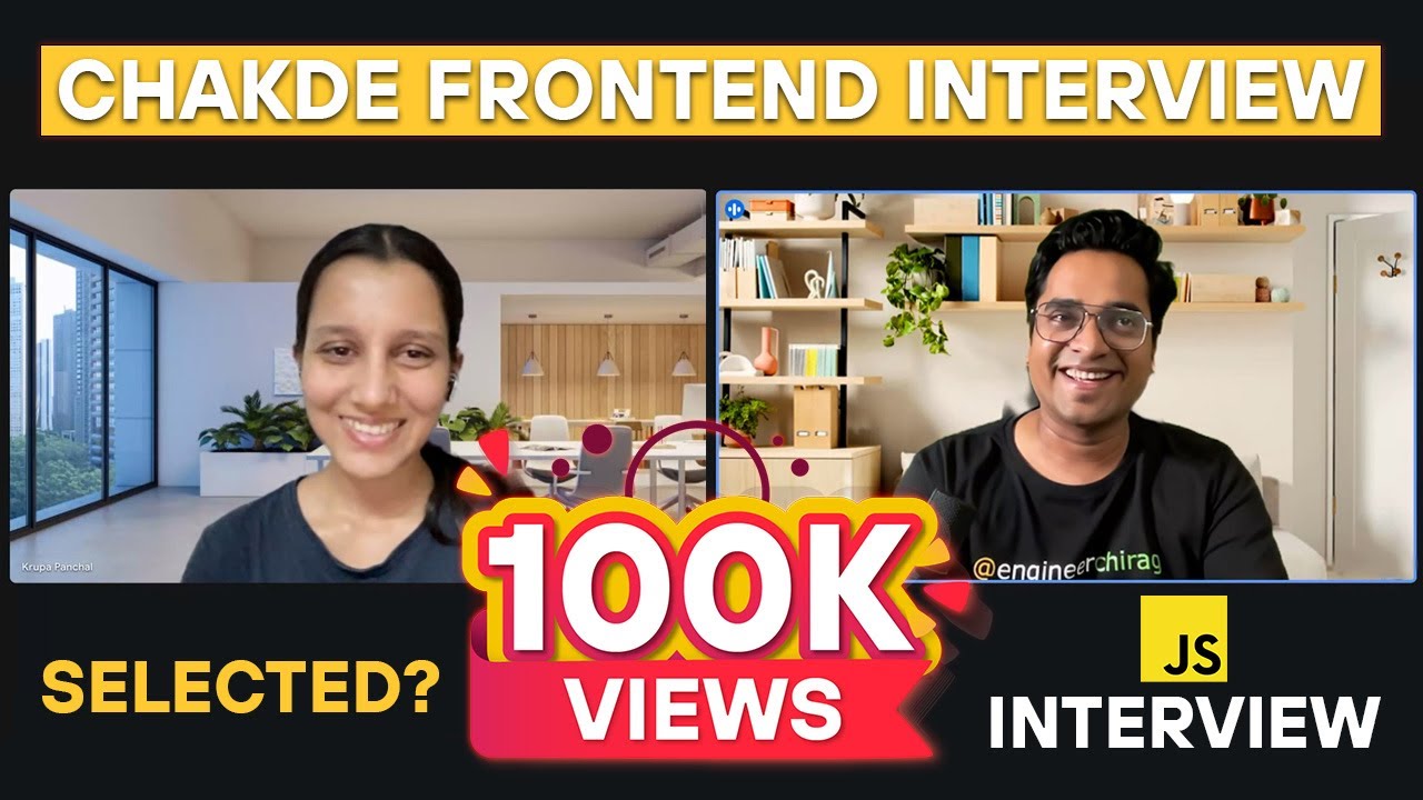 4,5 года опыта в лучшем собеседовании по Javascript | Chakde Frontend Interview EP - 01