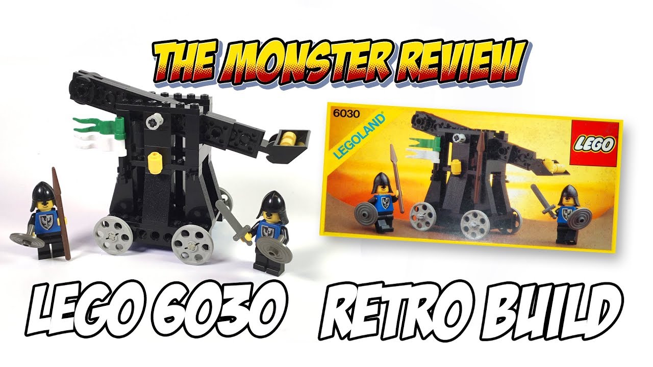 Lego 6030 - Black Falcons Catapult - Classic Castle - Retro Build