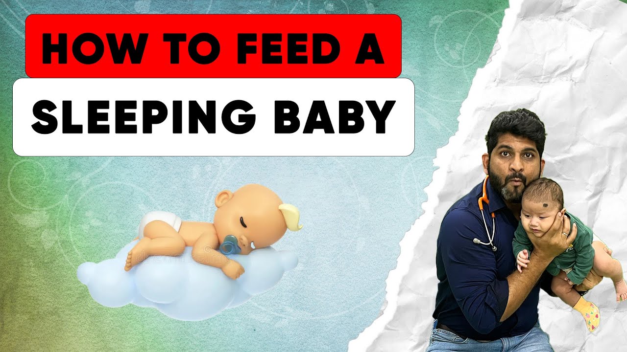 How to wake up a sleeping baby !?👶 #newborn #baby #sleeping #breastfeeding