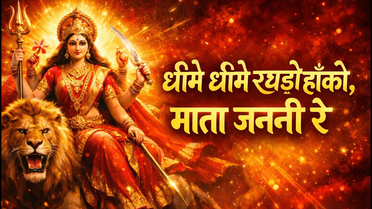 धीमे धीमे रथड़ो हाँको, माता जननी रे