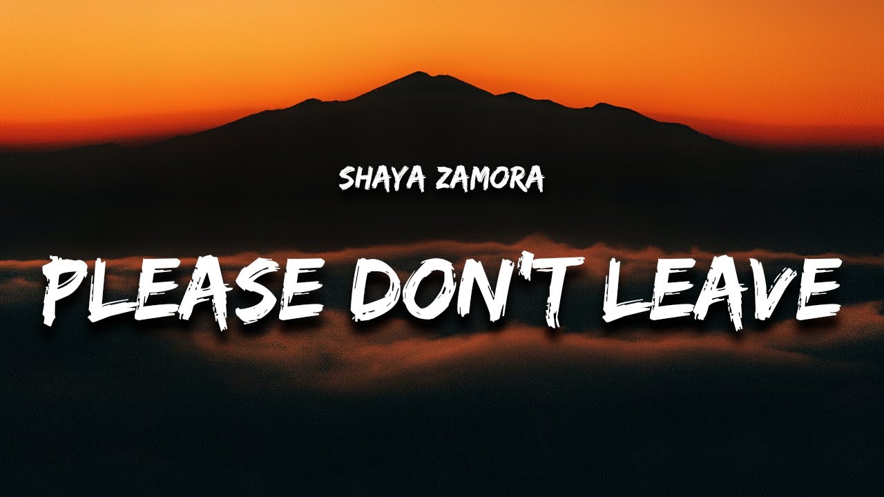 Shaya Zamora - Please Don't Leave (Lyrics) 