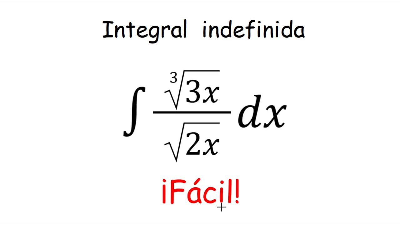 Integral indefinida con raíces en numerador y denominador.