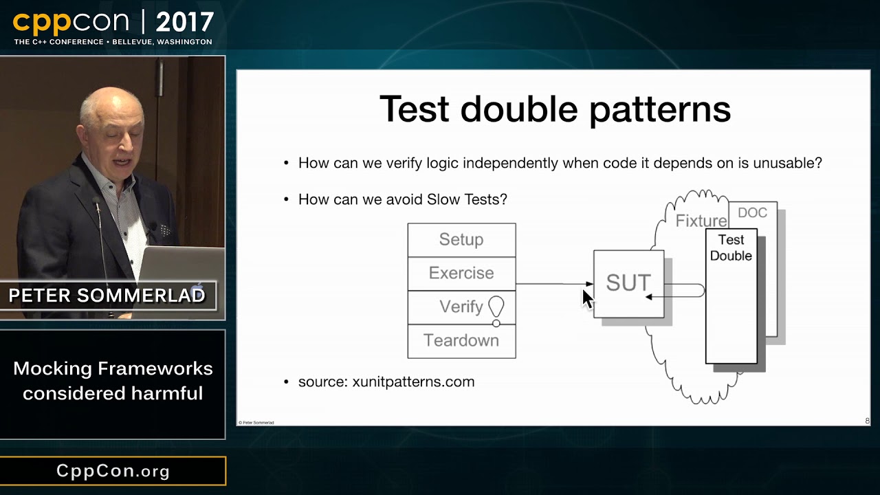 CppCon 2017: Peter Sommerlad &ldquo;Mocking Frameworks considered harmful&rdquo;