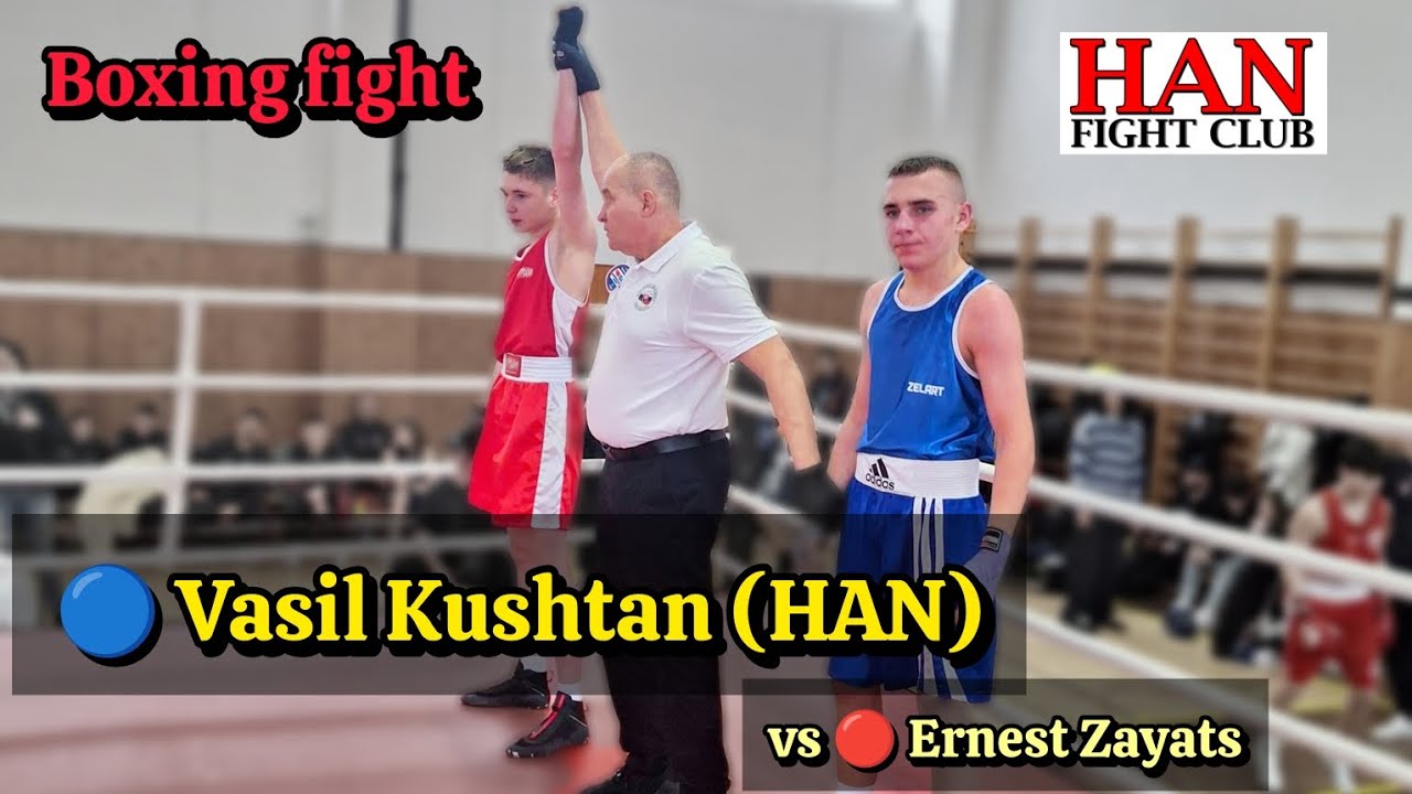 Vasil Kushtan (HAN) vs Ernest Zayats (Trnava) boxing fight, Slovakia 2026.01.31 #fighting #boxing 