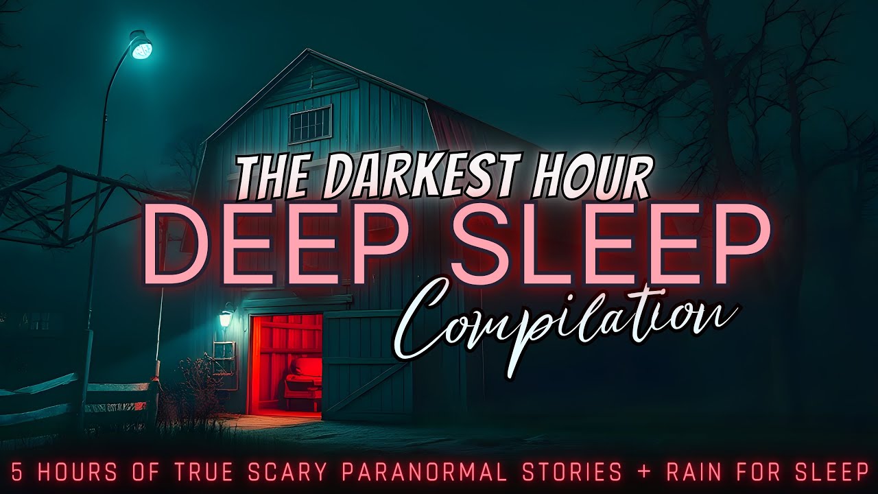 4+ Hours of TRUE Scary Ghost Stories + rain for sleep 😴 NO ADS, dark screen 
