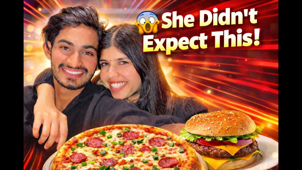 “Ghar par bana diya restaurant style Pizza Burger Sandwich 😍 @DeepMuskanVlog