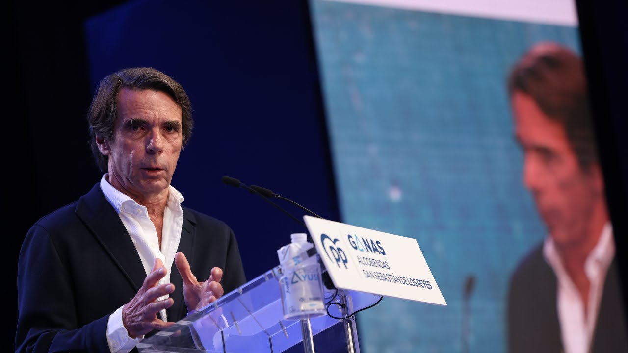 Mitin de José María Aznar con Isabel Díaz Ayuso