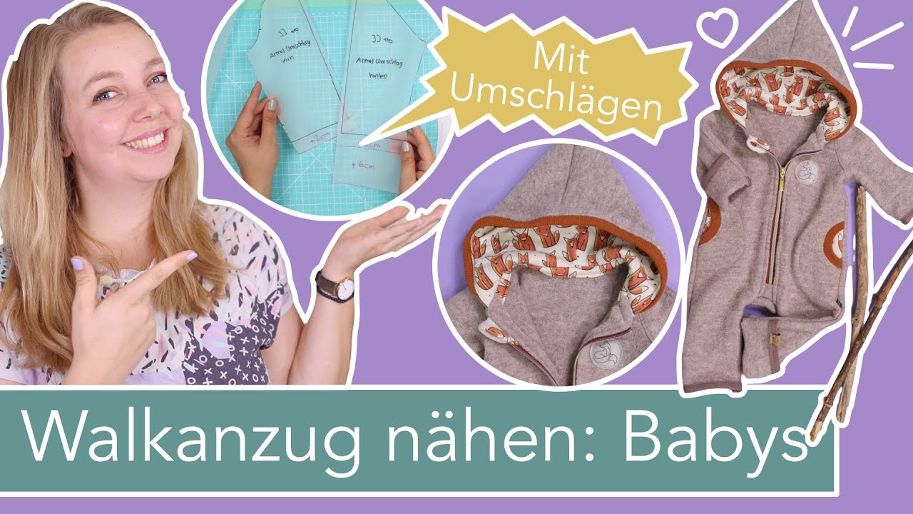 Walkanzug nähen mit Umschlägen für Babys | Outdoor Jolly Jumper Matscheanzug