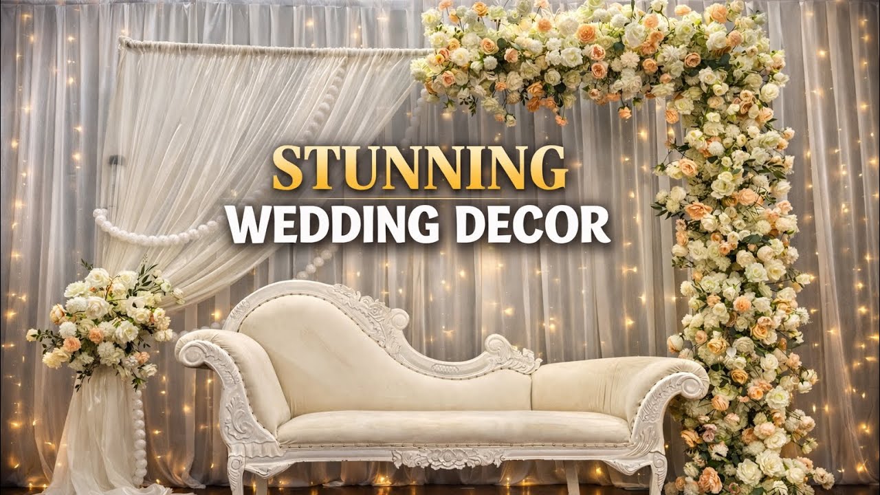 Stunning Wedding Decor Setup You’ll Fall in Love With 🤍✨