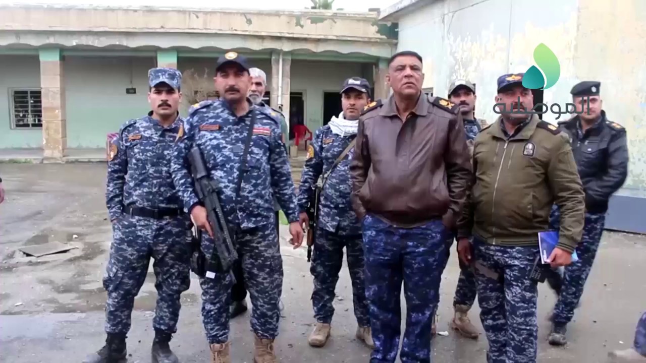 قائد قوات النخبة في الشرطة الاتحادية يتجول في الاحياء المحررة بايمن الموصل