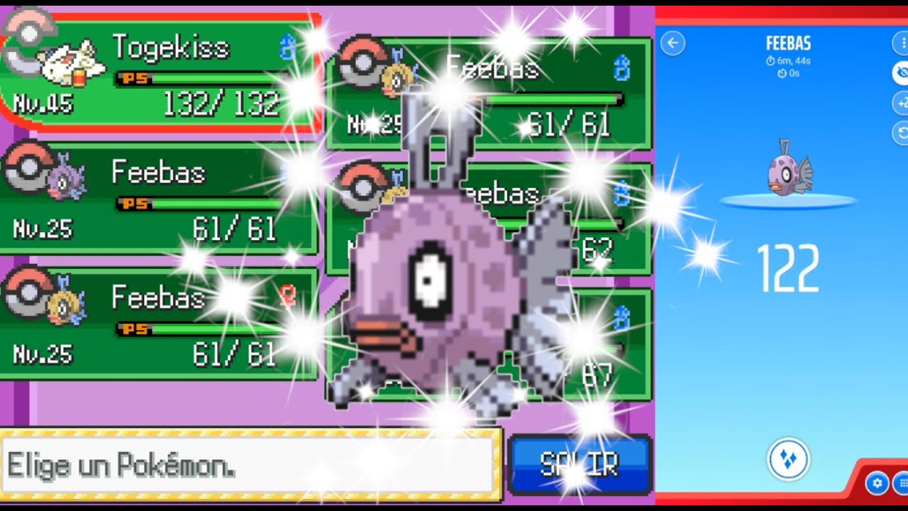 SHINY FEEBAS after 122 Encounters (25 Resets)! ShinyDex [39/806] - Pokémon Titan