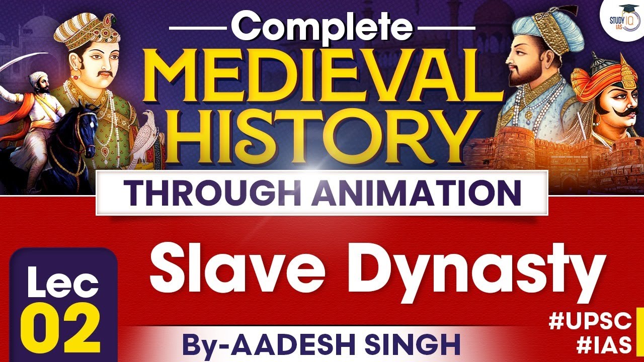 Complete Medieval History Through Animation | Lec 02 | Slave Dynasty | By Aadesh Singh | StudyIQ IAS