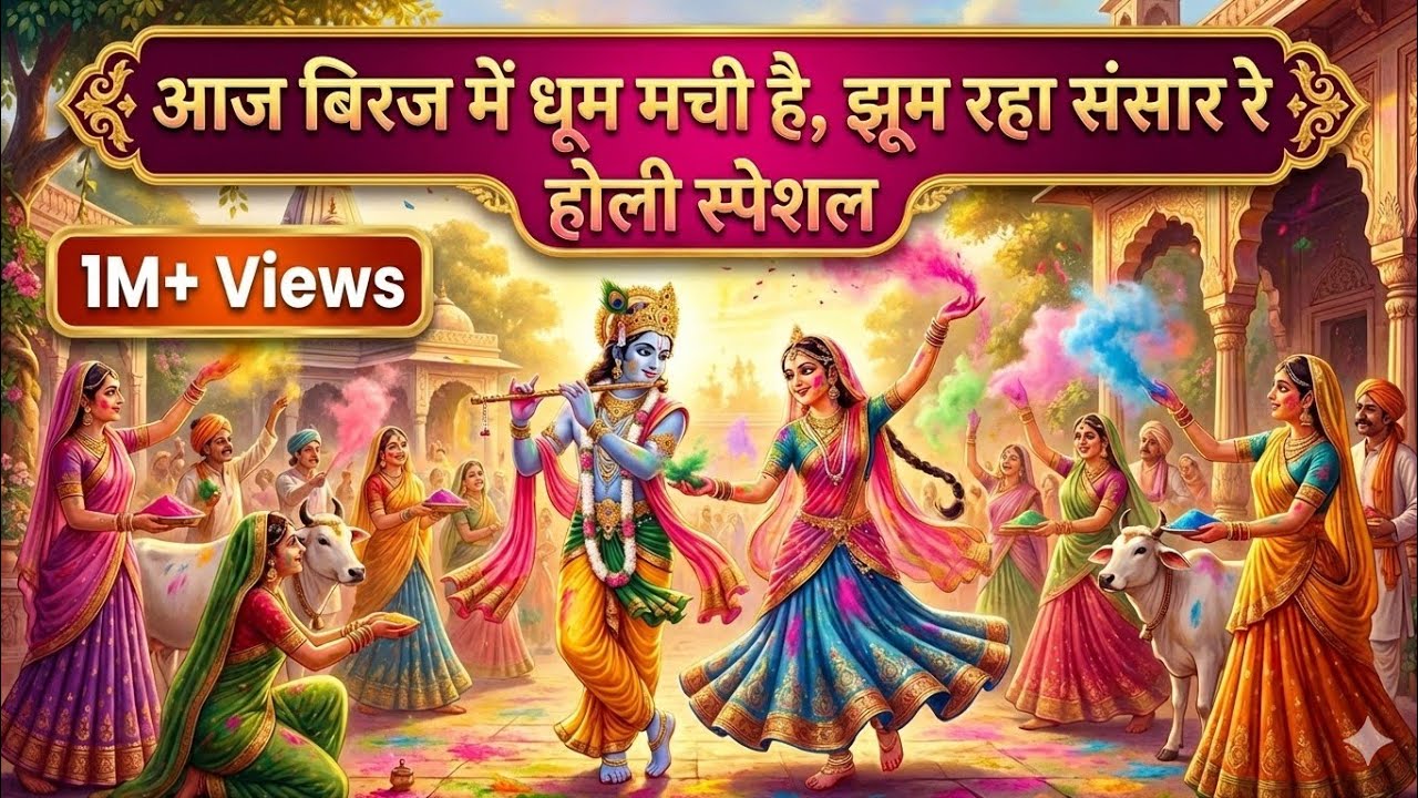 आज बिरज में धूम मची है, झूम रहा संसार रे || The Jhadol Studio