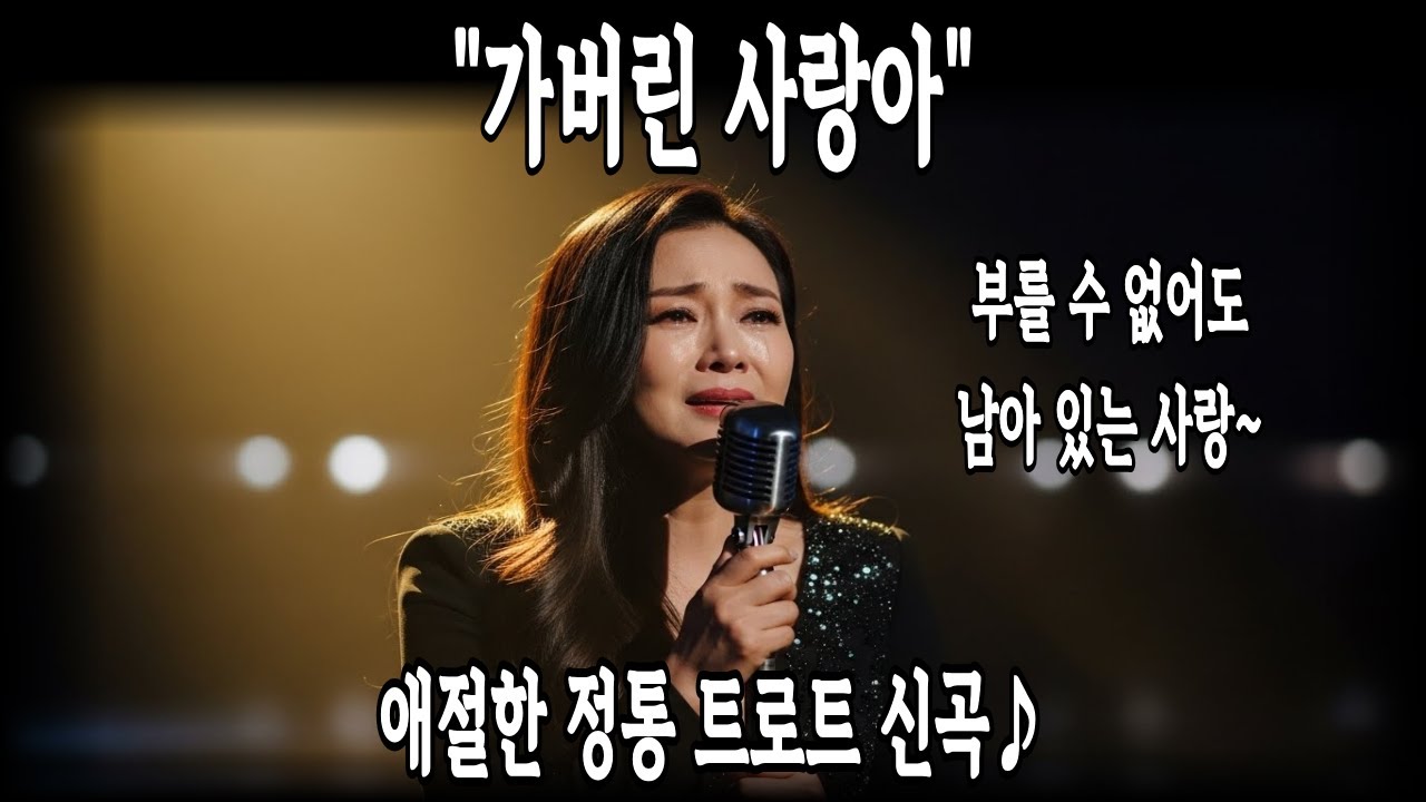 🎧가버린 사랑아 | 정통 트로트 신곡 | 잊으려 할수록 선명해지는 사랑