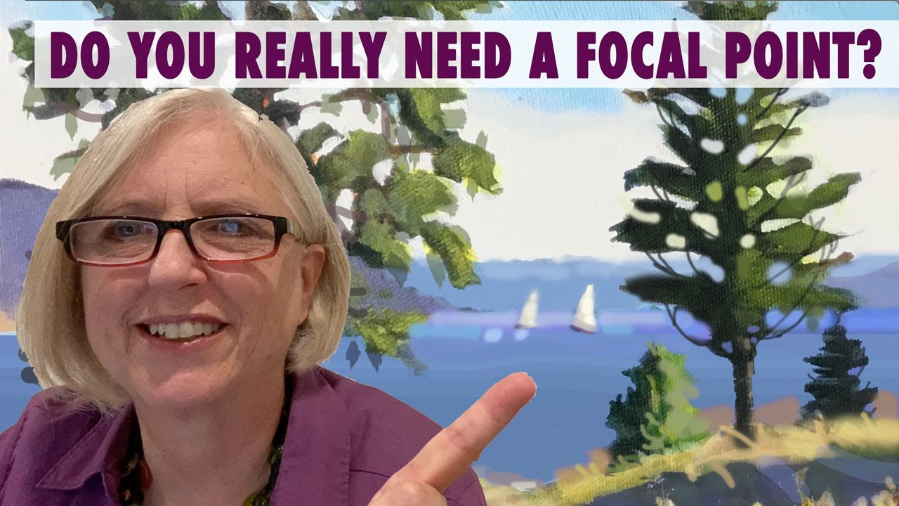 How would I paint this water view? Learn how I improve this painting.