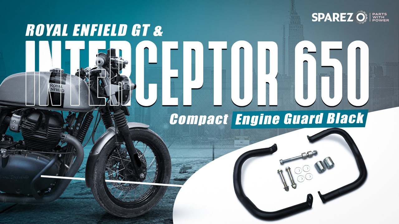 Royal Enfield INTERCEPTOR 650 | Compact Engine Guard Installation - SPAREZO