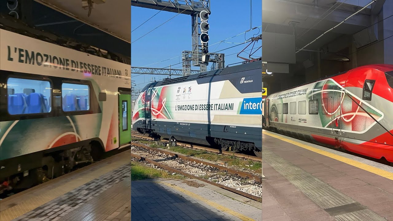 I TRE TRENI in livrea OLIMPIADI 2026 Milano - Cortina di Trenitalia!