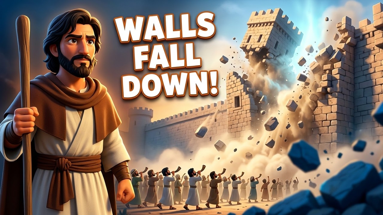 The Miraculous Fall of Jericho | #Bibleplayhousetv #Biblestoriesforkids