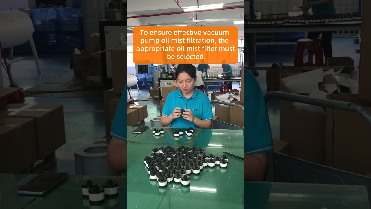 To ensure effective vacuum pump oil mist filtration.