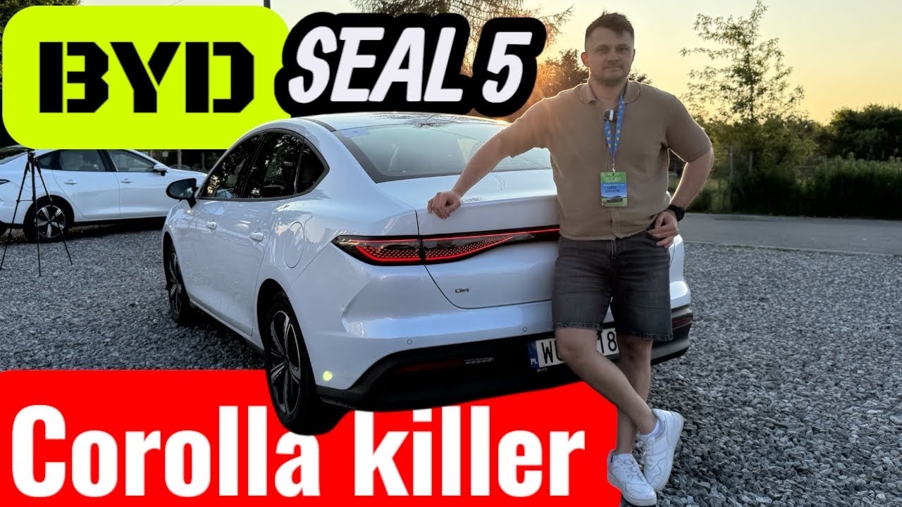 TEST BYD SEAL 5 DM-1 hybrydowy sedan z Chin i Lepszy od Twojej Corolli TEST + V-MAX