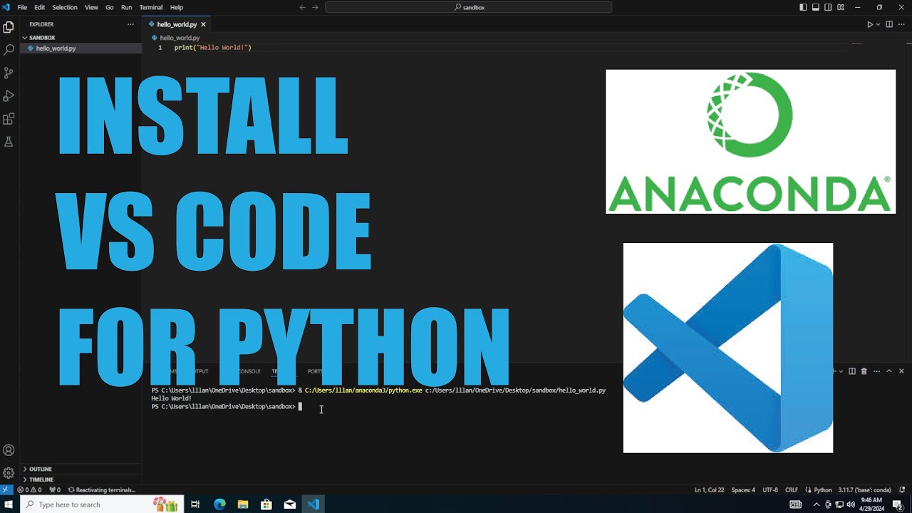 Setting Up Python with VSCode & Anaconda: Step-by-Step Tutorial